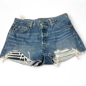 Levi's Distressed Blue Jean‎ Shorts